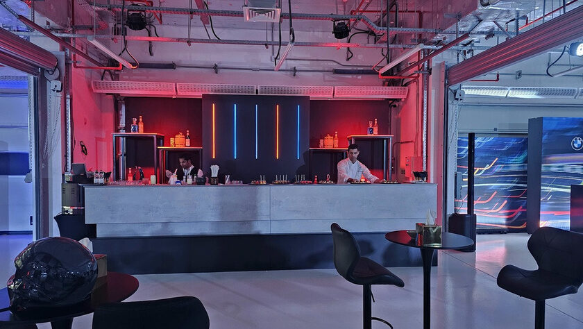 BMW M bar and hospitality area