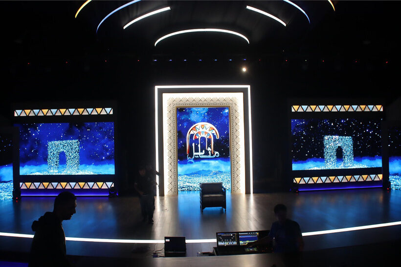 Mathayel LED backdrop detail